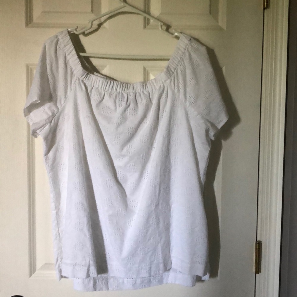 Banana Republic scoop neck or off shoulder blouse